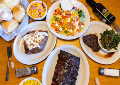 Food | Texas Roadhouse | steak | ribs | salad | food